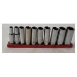 Chrome Vanadium Sae Deep Well Socket Set