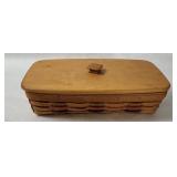 Longaberger Lidded Bread Basket