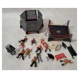 King Power Mini Wrestling Figures & Rings