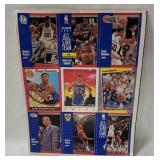 1991 Fleer Nba Cards Promo Sheet