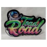 Toad Road Lighted Plastic Sign