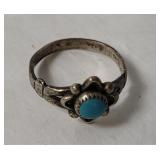 Sterling Ring W/ Stone Size 5