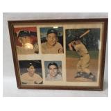 Framed Vtg Yankees Stars Magazine Pics