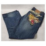 Ed Hardy Denim Jeans Size 36x32