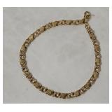 14k Gold Hearts Bracelet 3.8g