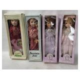 4 Porcelain Dolls - Seymour Mann Etc.