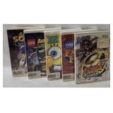 5 Nintendo Wii Games - Lego Batman, Sonic Rings
