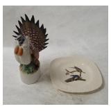 Foss Grouse Decanter, Alfred Meakin Bird Plate