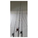 3 Fishing Rods & Reels - Storm, Competitor, Pro-am