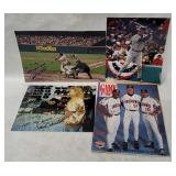 Mlb Indians Signed Pics - Sorrento, Lofton, Baerga