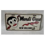 Mardi Gras New Orleans License Plate