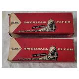 Vtg A C Gilbert American Flyer Caboose& Cement Car