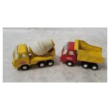 2 Vtg Tonka Small Steel Construction Trucks