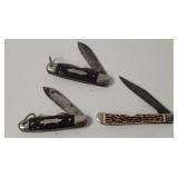 3 Pocket Knives - Colonial, Kamp King, Klein