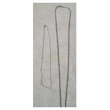2 Sterling Necklaces 8g