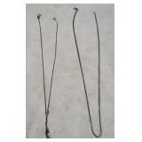 2 Sterling Necklaces 10.5g