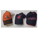 3 Cleveland Sports Hats - Indians, Browns
