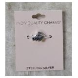 Small Sterling Boat Charm Bead