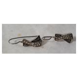 Sterling Earrings W/ Stones 4.9g