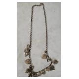 Sterling Heart Charms Necklace 26.3g