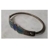 Sterling Hinged Bangle Bracelet 15.9g