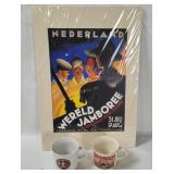 Vtg Boy Scouts Mugs & Jamboree Art Print