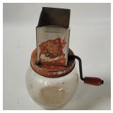 Vtg Manual Glass Nut Grinder