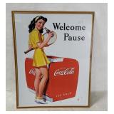 Welcome Coca Cola Metal Sign