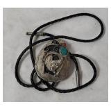 Horseshoe W/ Stones Bolo Necklace