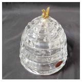 Gorham Crystal Beehive Honey Jar
