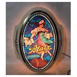 Vtg Blatz Beer Lighted Plastic Sign