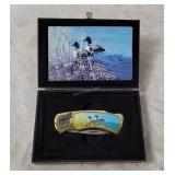 Duck Themed Pocket Knife W/ Case
