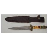 Vtg Dagger Knife W/ Sheath
