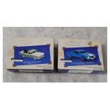 2 Keepsake Ornaments - '70 Mustang, '57 Ranchero