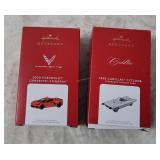 2 Keepsake Ornaments - '59 Cyclone, 2020 Stingray