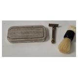 Vtg Shaving Razors & Brush - Rollz Etc.