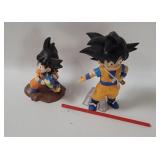 2 Dragon Ball Z Son Goku Mini Figures