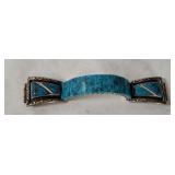 Turquoise Stretch Bracelet W/ Sterling Ends