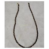Sterling Braided Necklace Italy 9g