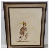 Jockeys On Horses Painting Signed William Meyers