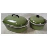 2 Vtg Club Aluminum Dutch Ovens
