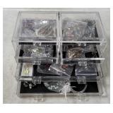 Case W/ Costume Jewelry, Bracelets Etc.