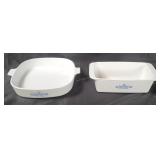 2 Vtg Corning Ware Casserole Dishes