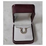 Horseshoe Necklace W/ Swarovski Crystals