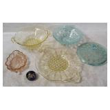 Vtg Glassware - Bowls, Plate, Candy Dish