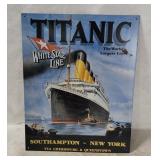 Titanic White Star Line Metal Sign