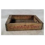 Vtg Canada Dry Wooden Crate