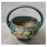 Vtg Roseville Pottery Clematis Basket