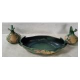 Vtg Roseville Pottery Magnolia Bowl & Pitchers