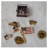 Ohio & American Flag Pins